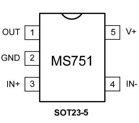 瑞盟 低電壓 高精度 推挽輸出 比較器 MS751