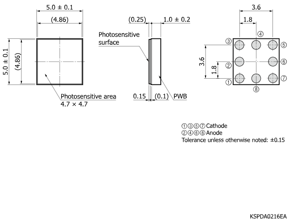 硅光電二極管S13957-01(圖2)