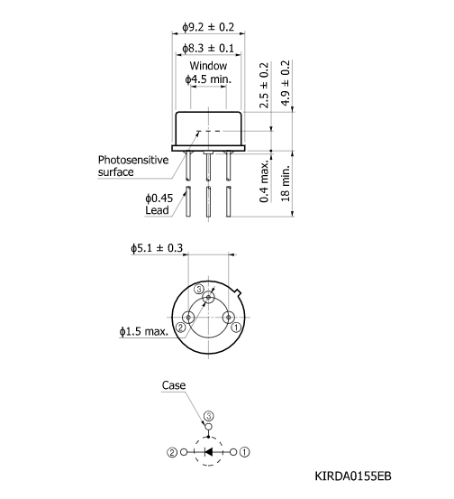 InGaAs PIN 光電二極管G12180-030A(圖2)