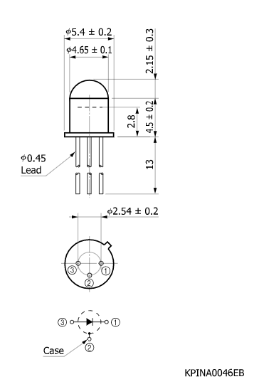 硅PIN光電二極管S5821-03(圖2)