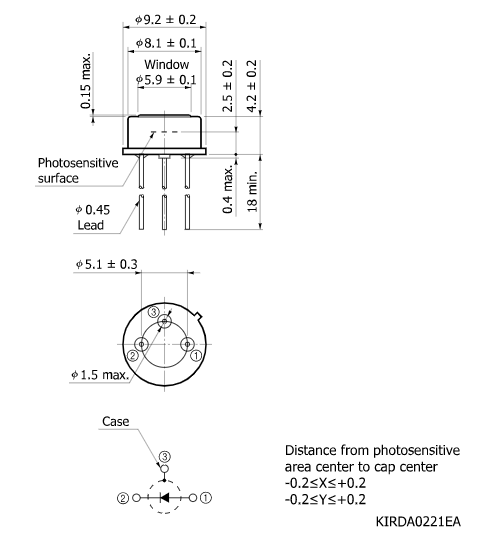 InGaAs PIN 光電二極管G12183-020K(圖2)