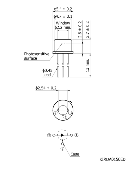 InGaAs PIN光電二極管G12180-010A(圖2)