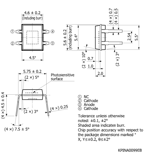 硅PIN光電二極管S4707-01(圖2)