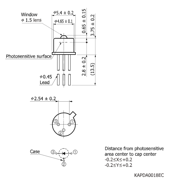 硅雪崩光電二極管 APD S12051-15(圖2)