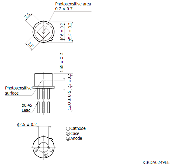 銦砷銻InAsSb光伏探測(cè)器 P13243-045MF(圖2)