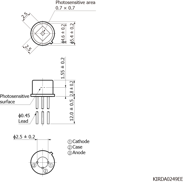 銦砷銻InAsSb光伏探測(cè)器 P13243-033MF(圖2)