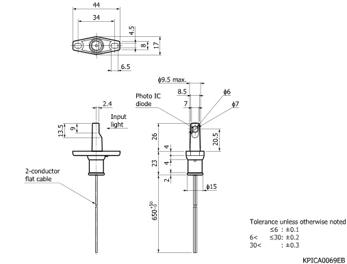 濱松 火焰探測(cè)用光IC S10109(圖2)